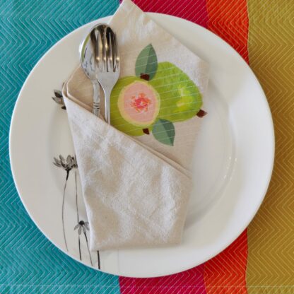 Calyz Green Pink Placemat Napkin Set - Image 5